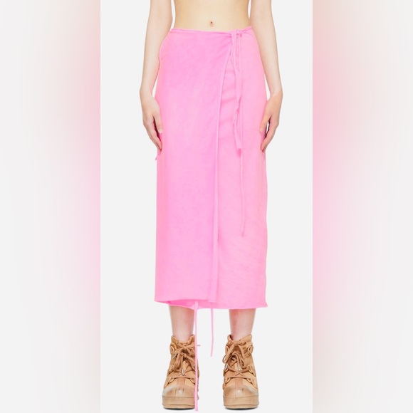 Ottolinger new with tags pink wrap skirt. Size large - Picture 6 of 10